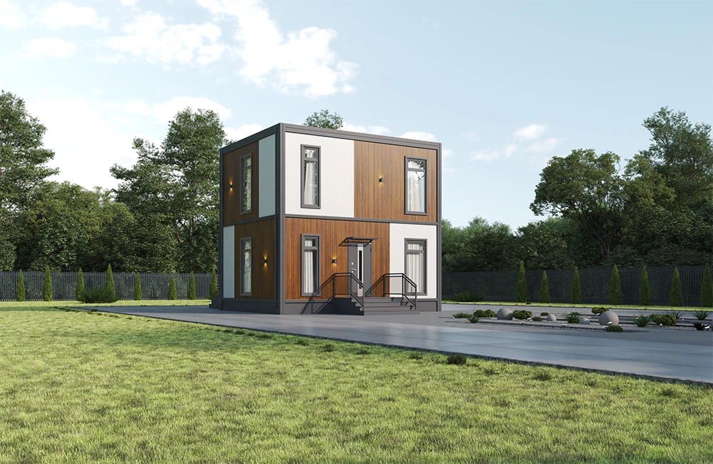 Двухэтажный модульный дом под ключ Быстровозводимый дом ULTRA 88-2